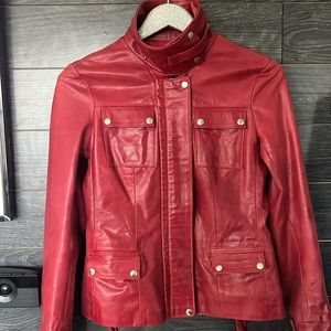 Vintage Alta V Moda Italian Leather Jacket Sz Small